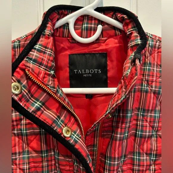 Talbots Tartan Plaid Quilted Jacket - Picture 2 of 5